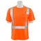 Erb Safety T-Shirt, Birdseye Mesh, Short Sleeve, Class 2, 9006S, Hi-Viz Orng, SM 61669